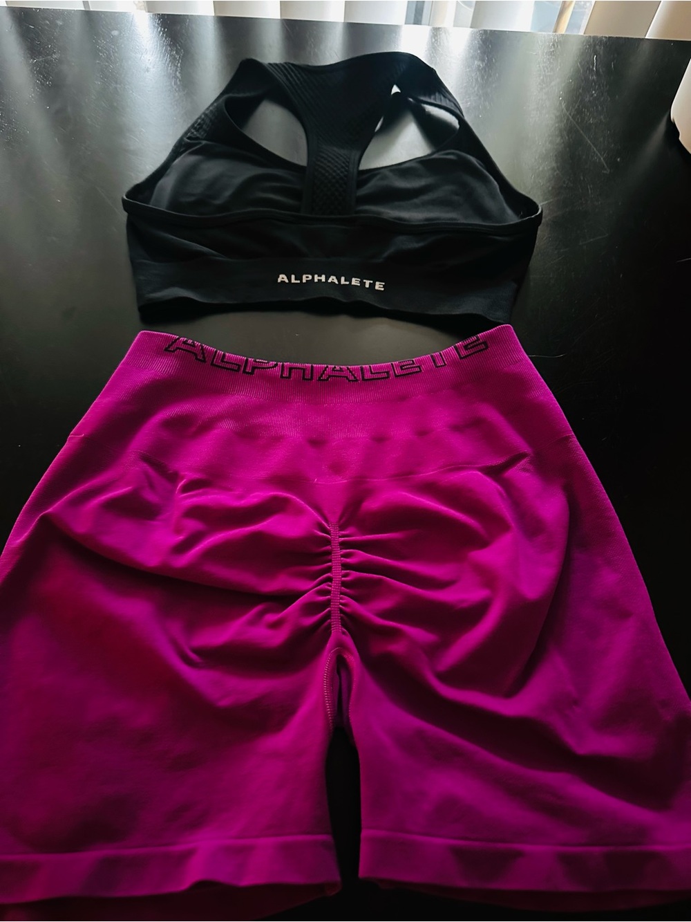 ALPHALETE Women's Athletic Shorts and Sports Bra Set NWOT